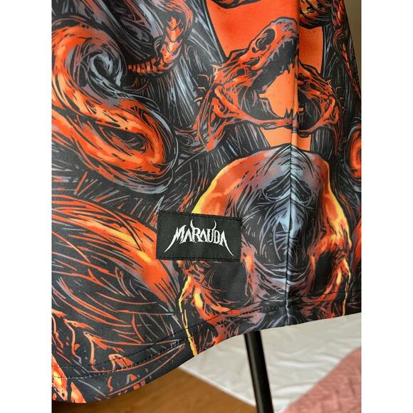 Marauda Music Retribution Baseball Jersey Tee wearable art size XL rock n roll - Picture 6 of 9